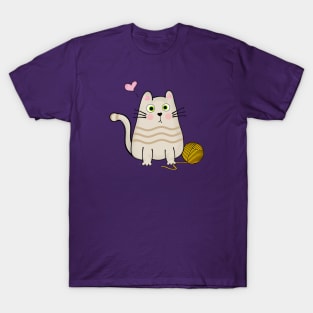 Cute Cartoon Cat T-Shirt